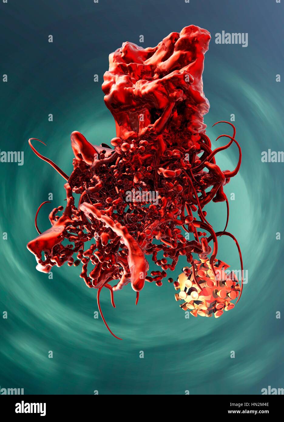Cell destruction, illustration Stock Photo - Alamy