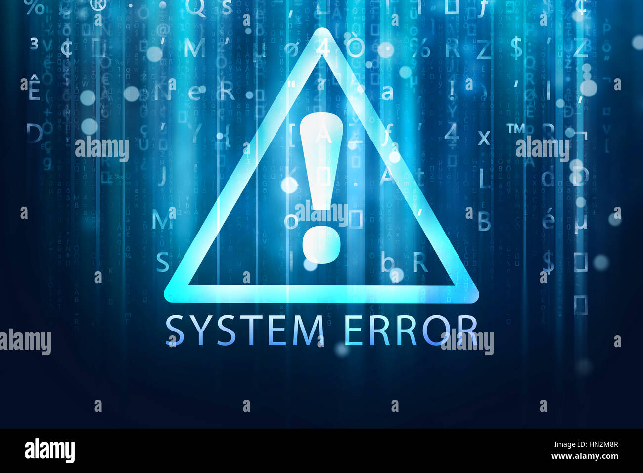 system error background Stock Photo