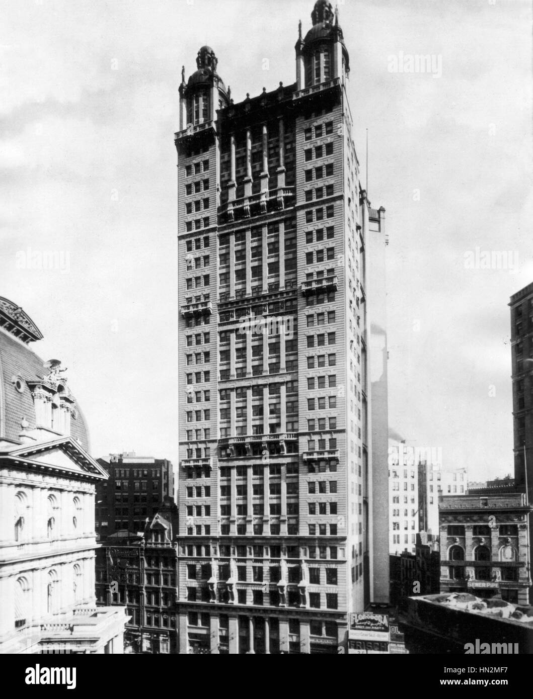 New York. Park row building 1902 United States Washington. Library of Congress Stock Photo