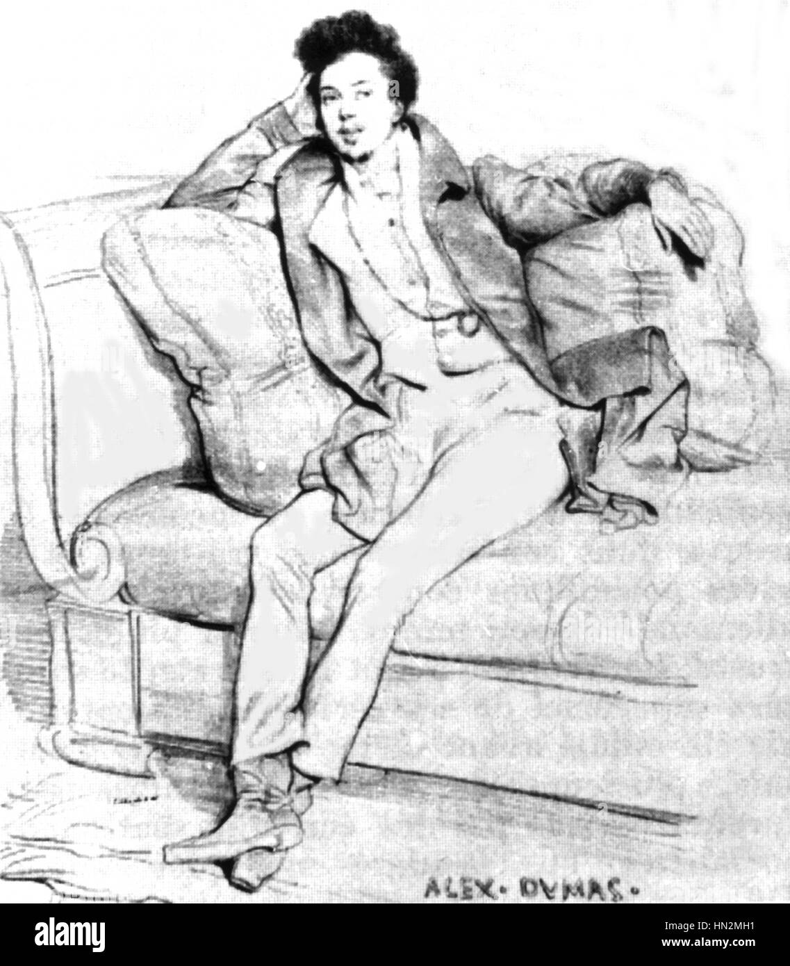 Alexandre Dumas, pere (1802-1870) 19th century France Stock Photo