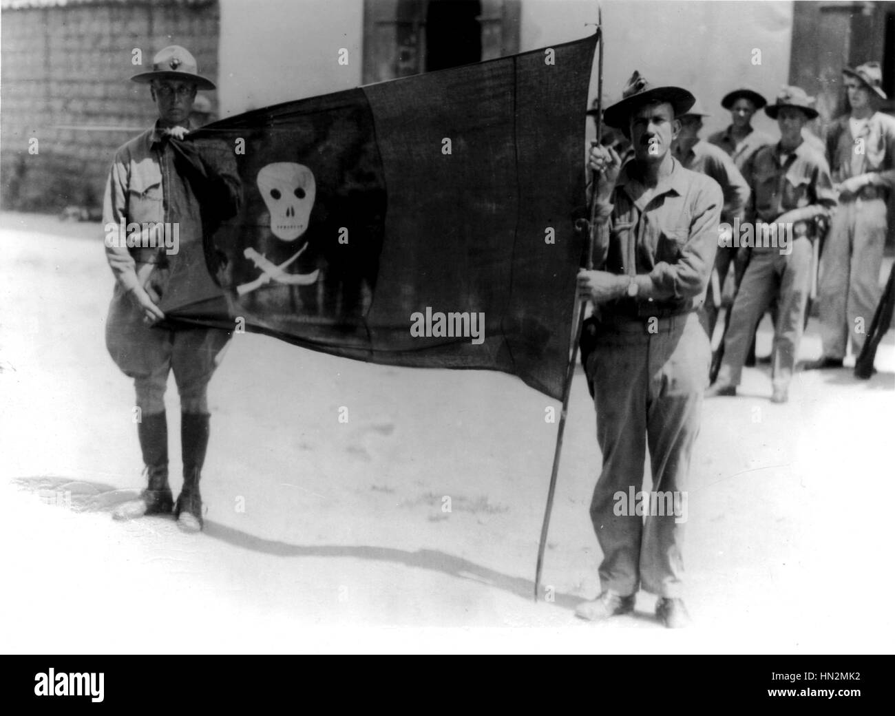 Chief rebel Augusto Sandino's flag 1927-1934 Nicaragua Washington, D.C. National archives Stock Photo