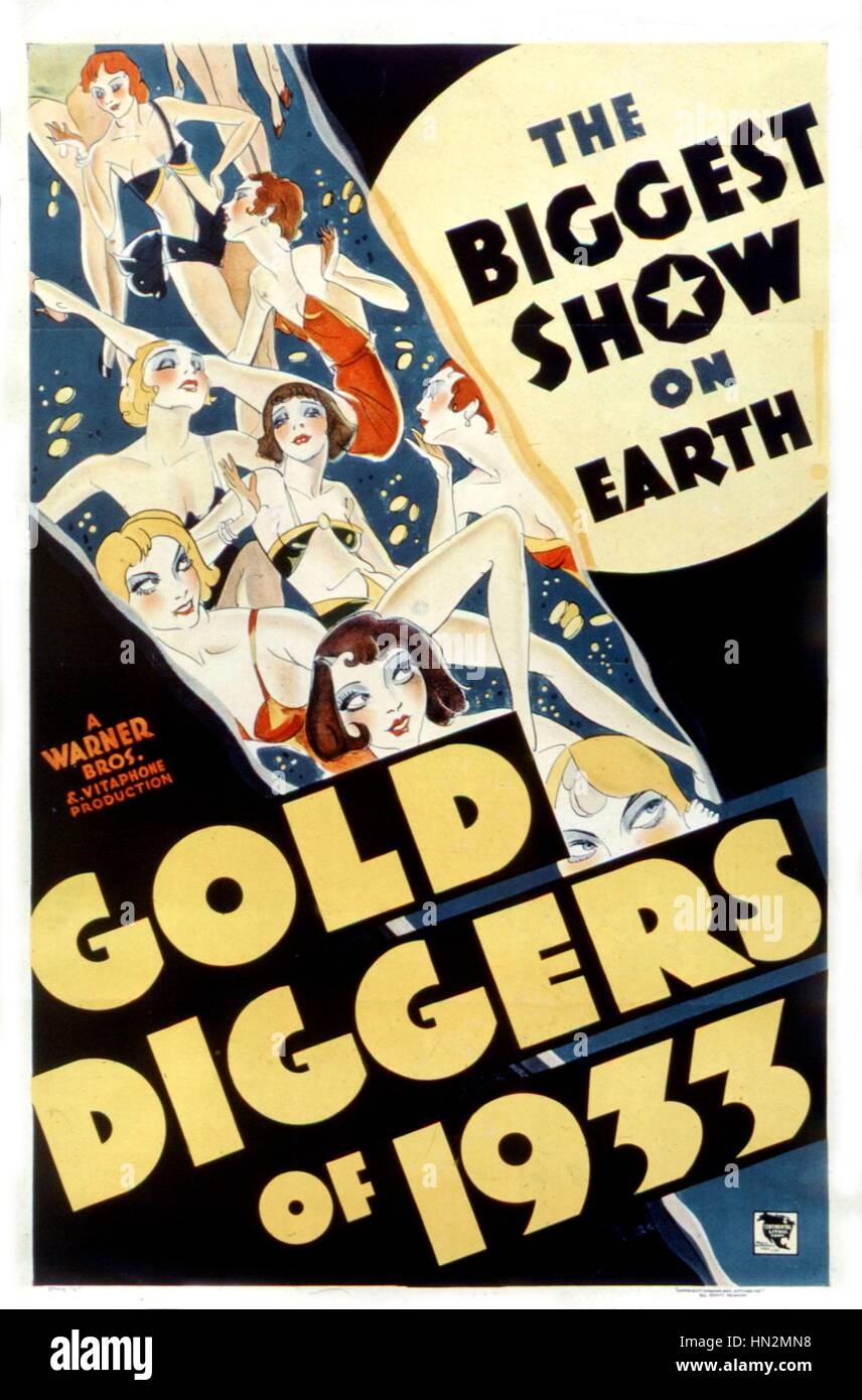 Gold diggers of 1933 1933   Movie poster Stock Photo