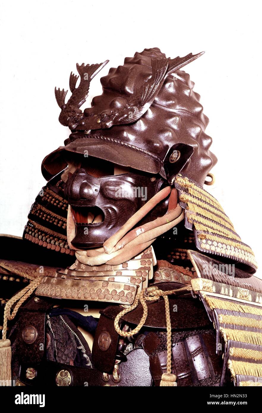 Famous chased armour by Myochin Muneakira Japan, 18th century Private collection Stock Photo