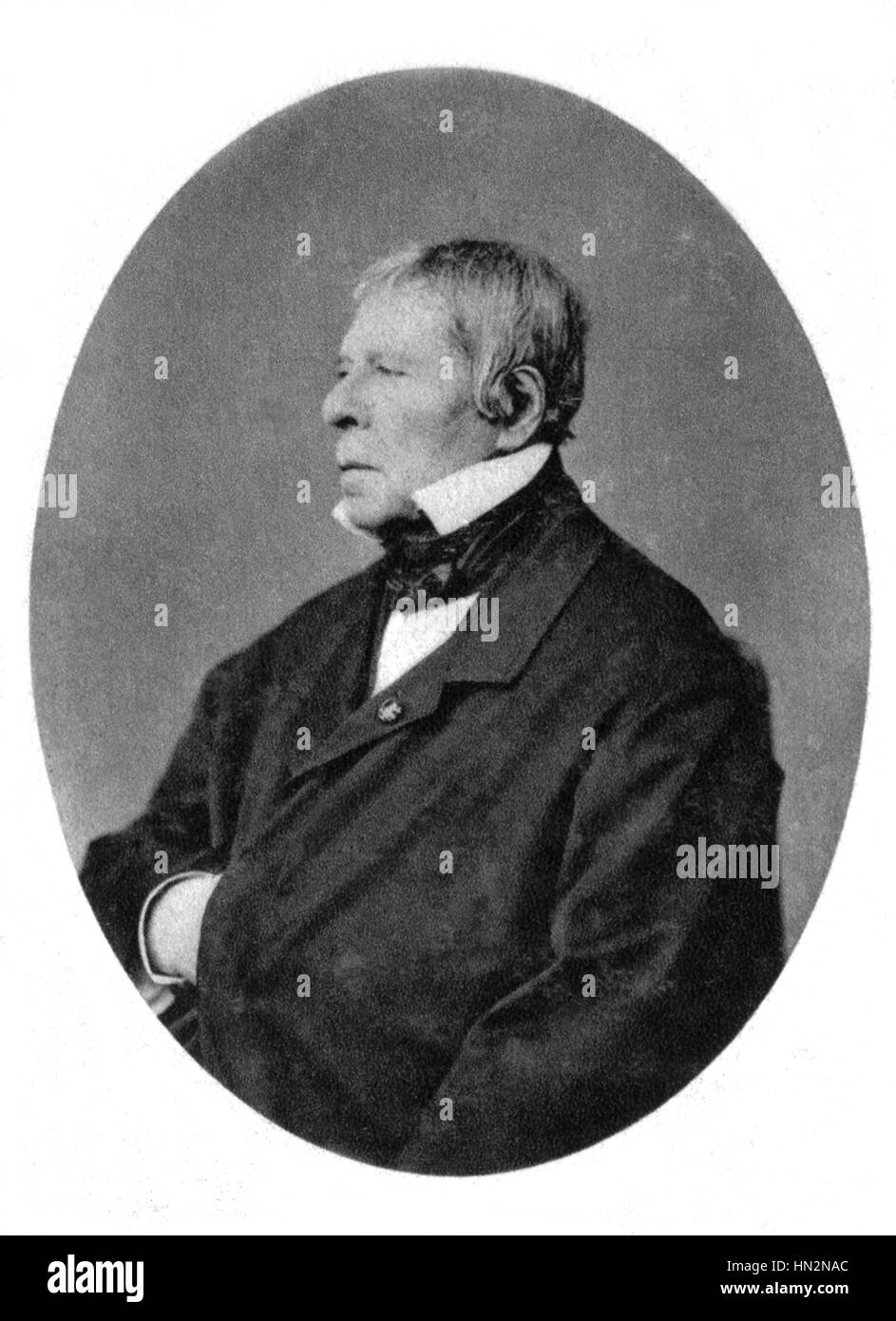 Portrait of Jean Auguste Dominique Ingres (1780-1867) 1841 France Stock Photo