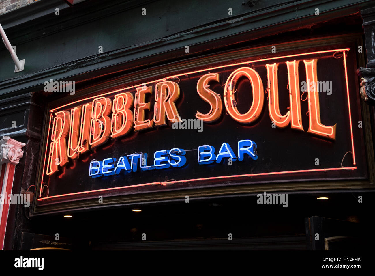 Rubber Soul Beatles Bar Stock Photo