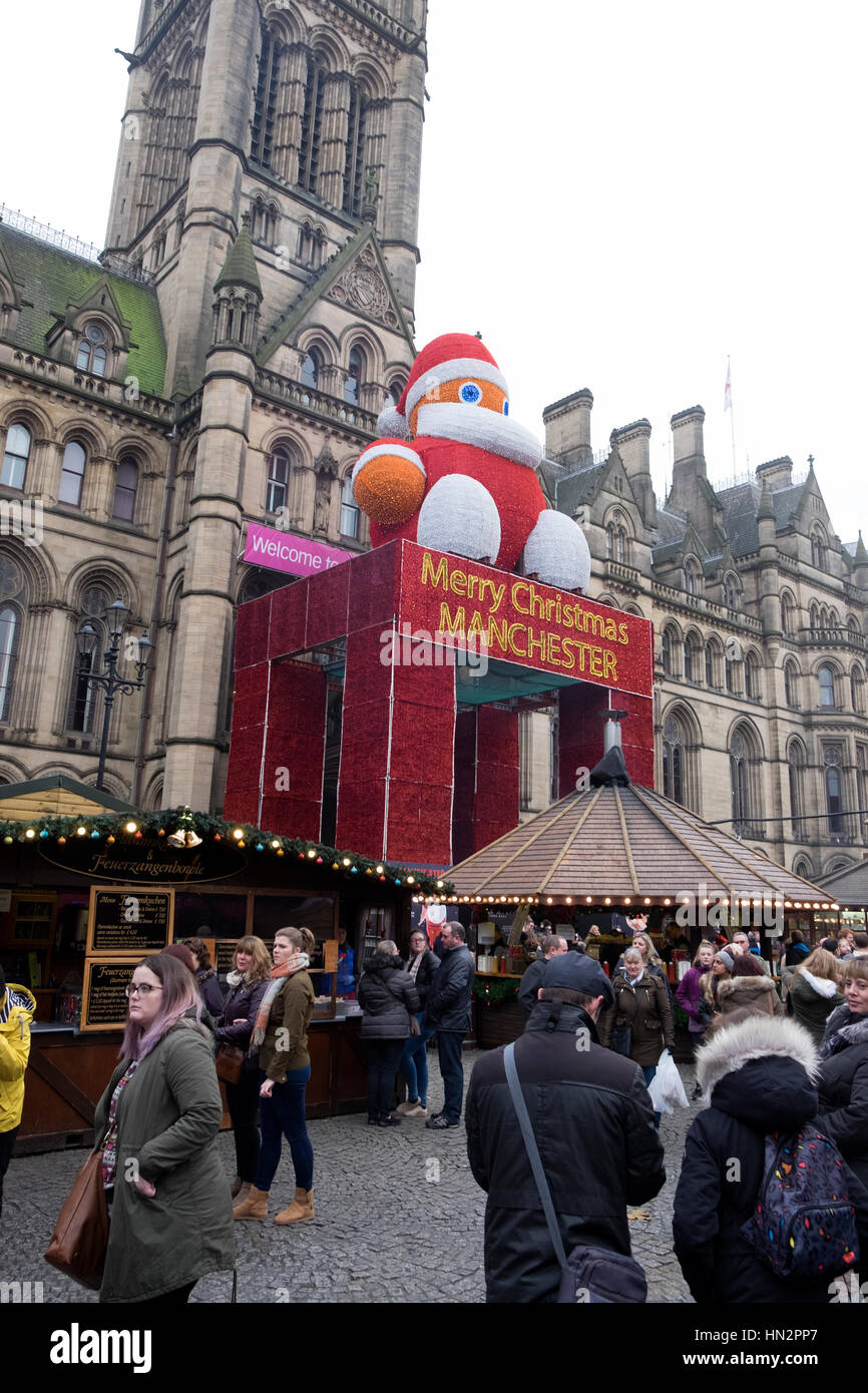 Liverpool christmas market Stock Photo