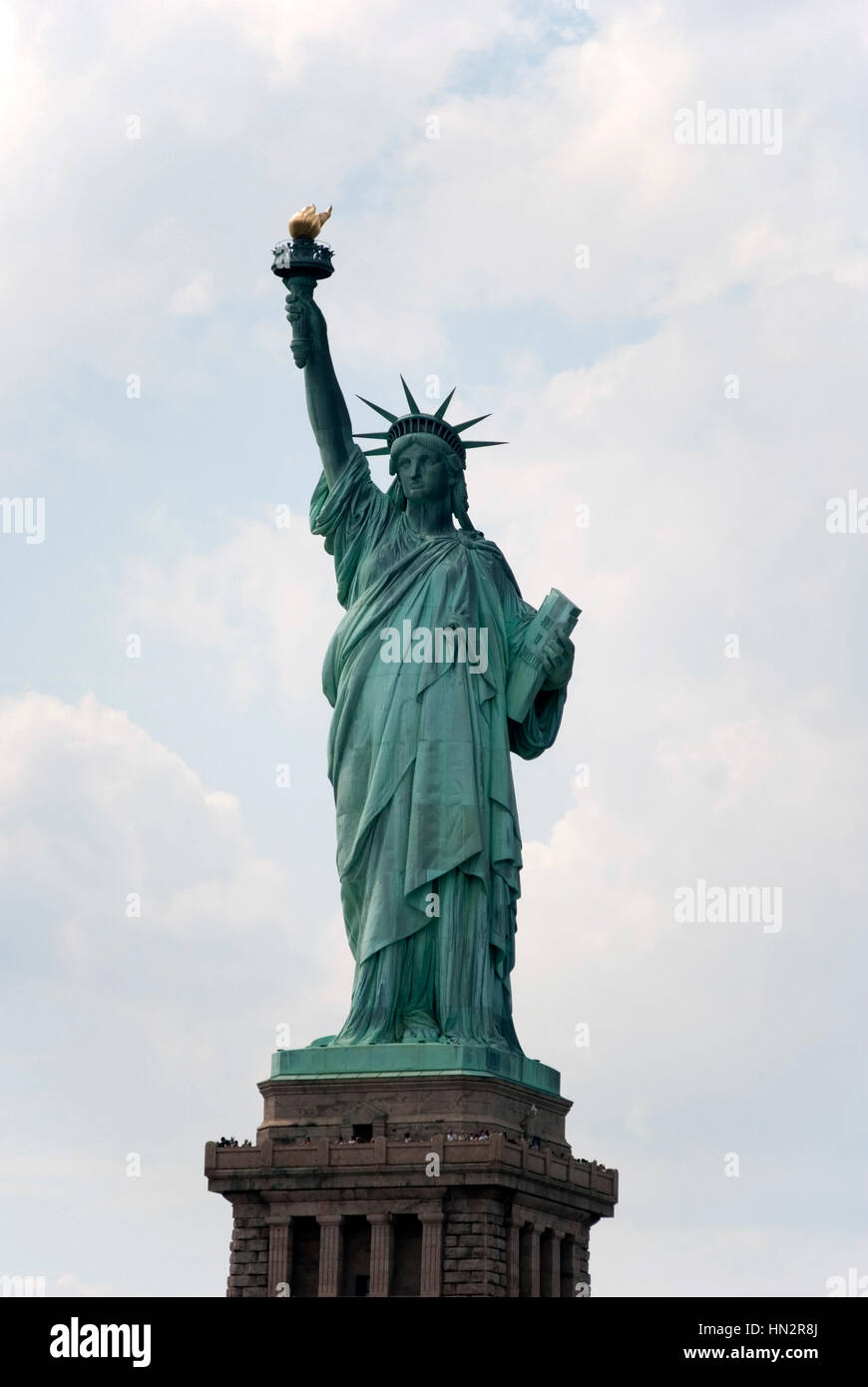 The Statue of Liberty Liberty Island Upper New York Bay Manhattan New York USA Stock Photo