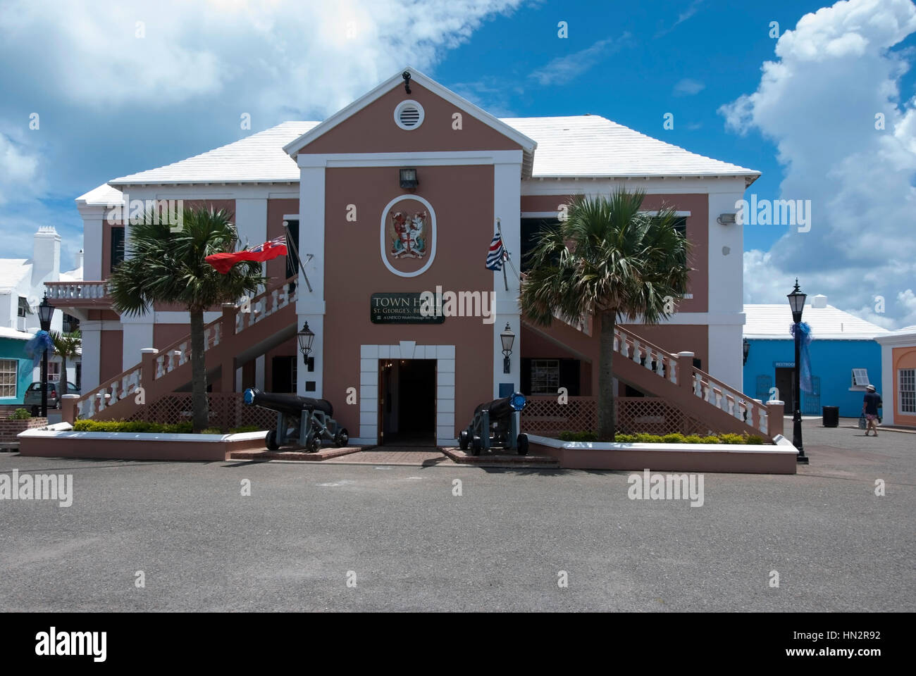 The Town Hall St Georges Bermuda Stock Photo
