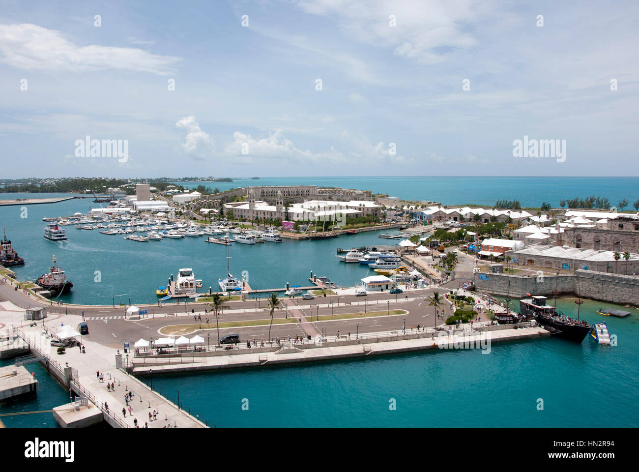 Cruise Ship Terminal Royal Naval Dockyard Bermuda Stock Photo