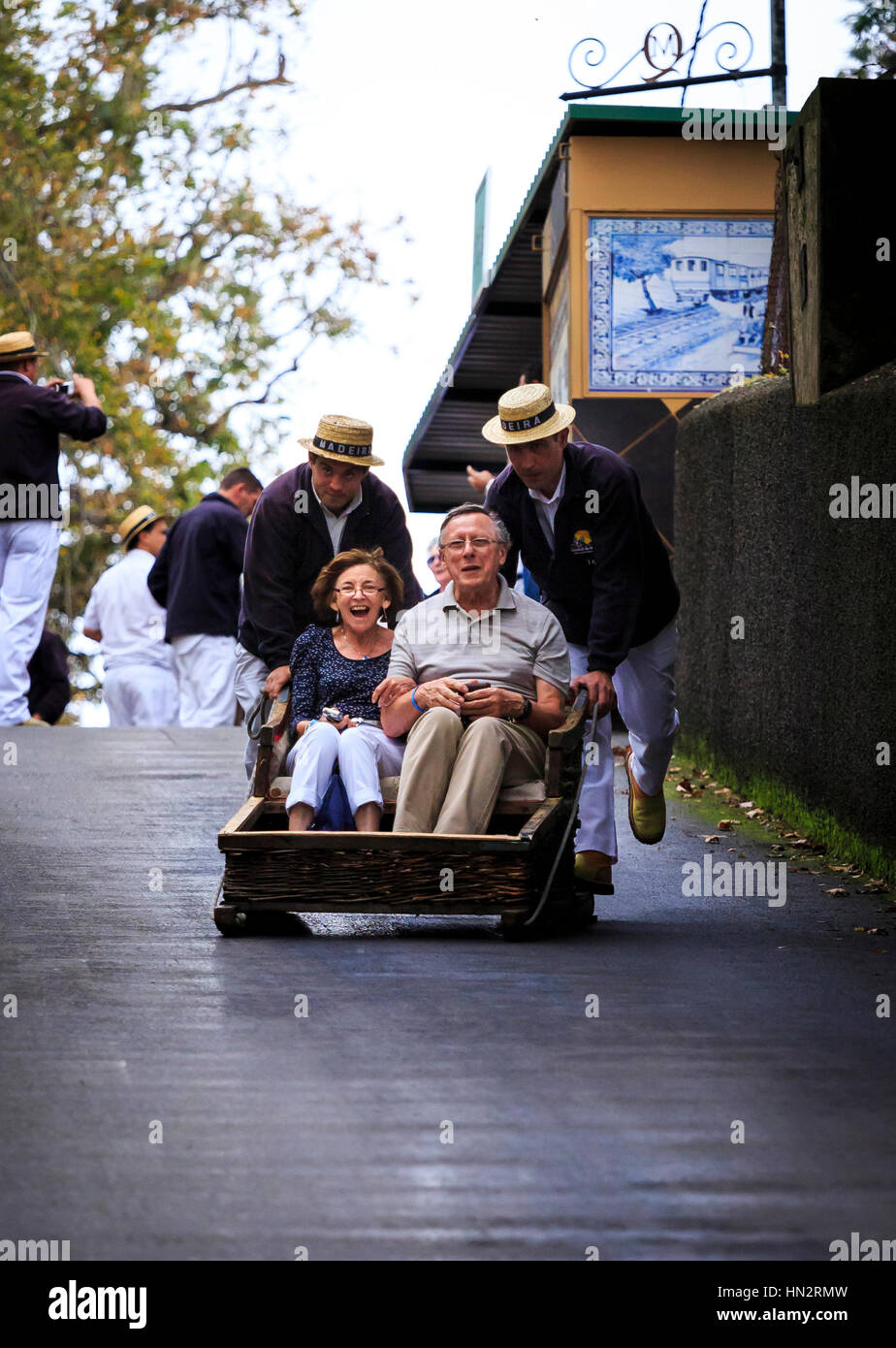 Funchal toboggan madeira hires stock photography and images Alamy