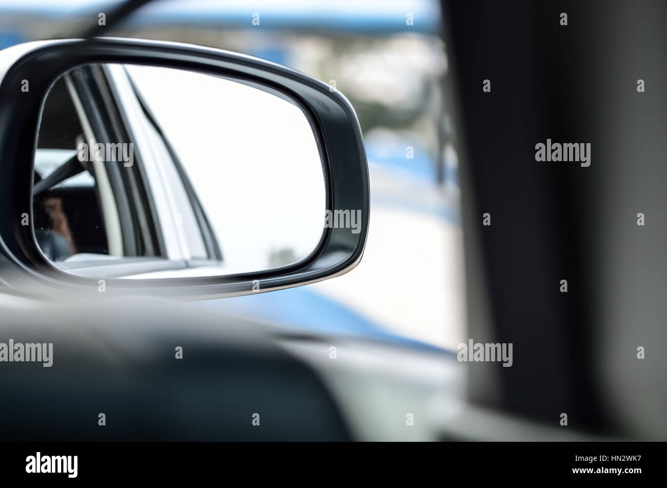 Rear view mirror Stock Photo Alamy