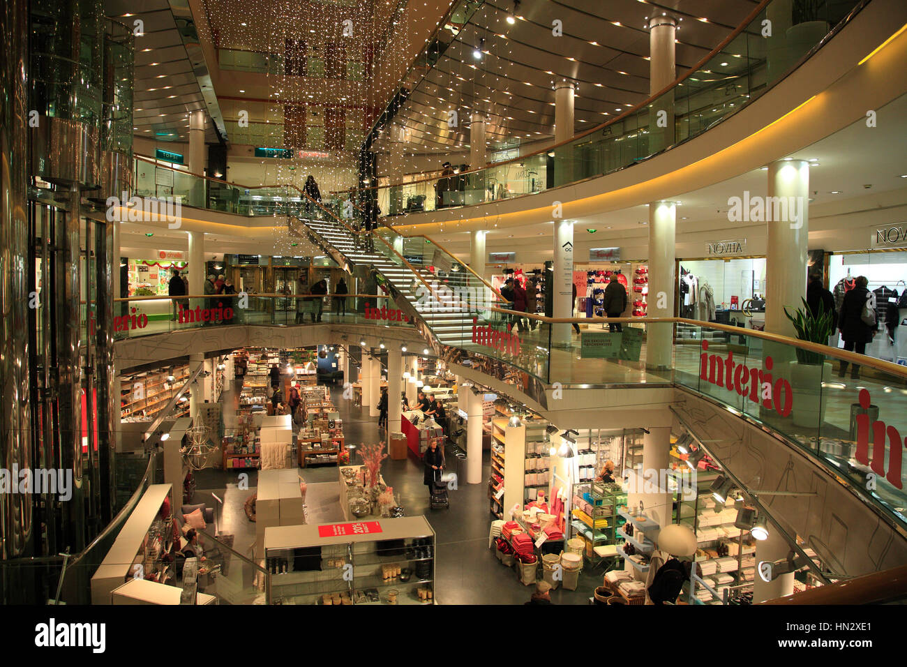Shopping mall Ringstrassen Galerien, Vienna, Austria, Europe Stock Photo