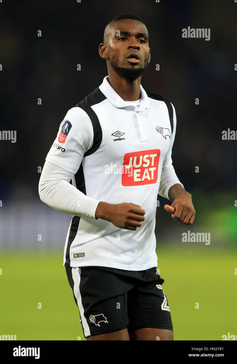 Derby County's Abdoul Razzagui Camara during the Emirates FA Cup