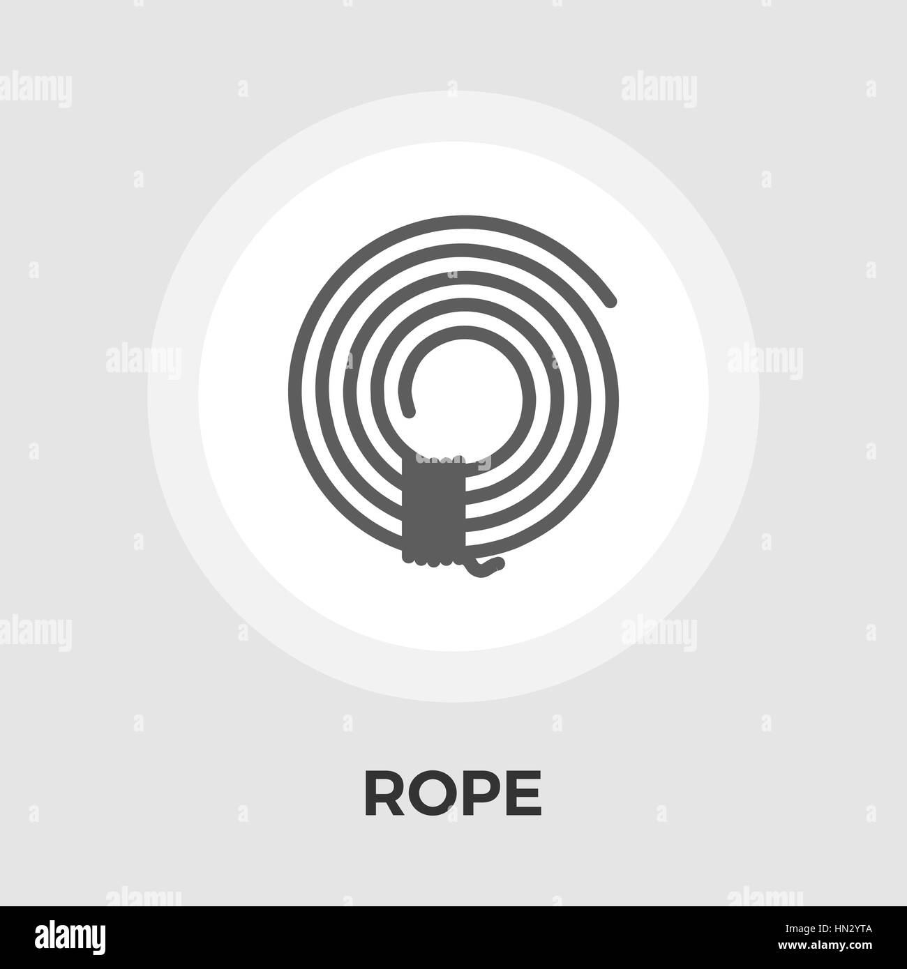 Rope icon vector. Flat icon isolated on the white background. Editable ...