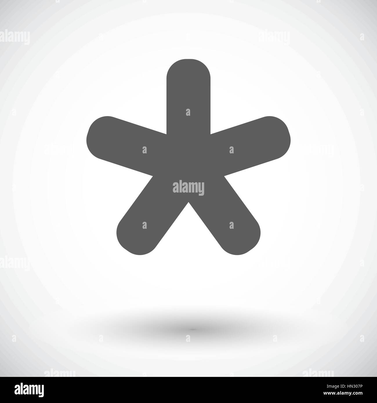 Star. Single flat icon on white background. Vector illustration Stock ...