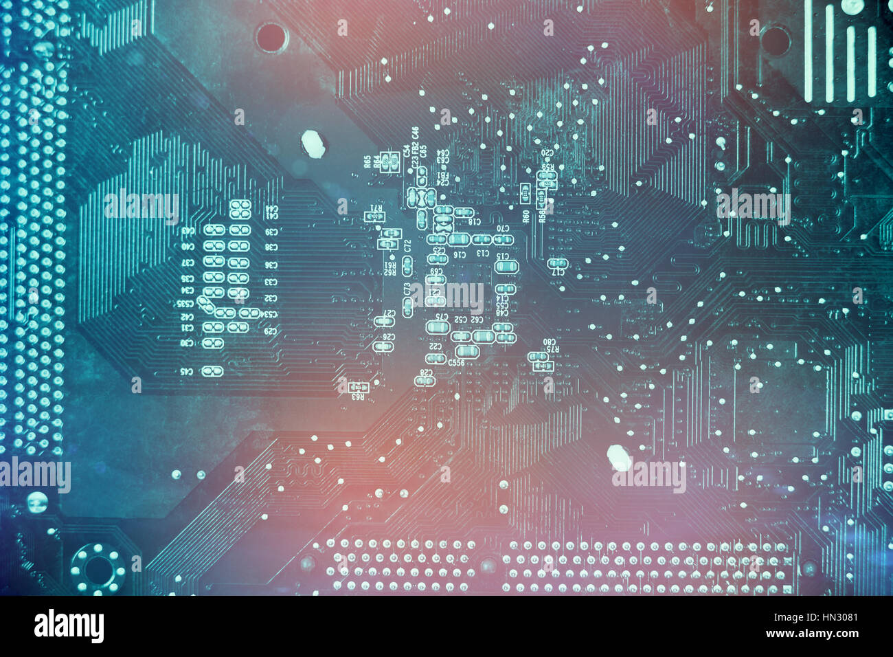 Circuit board green reflection hi-res stock photography and images - Alamy