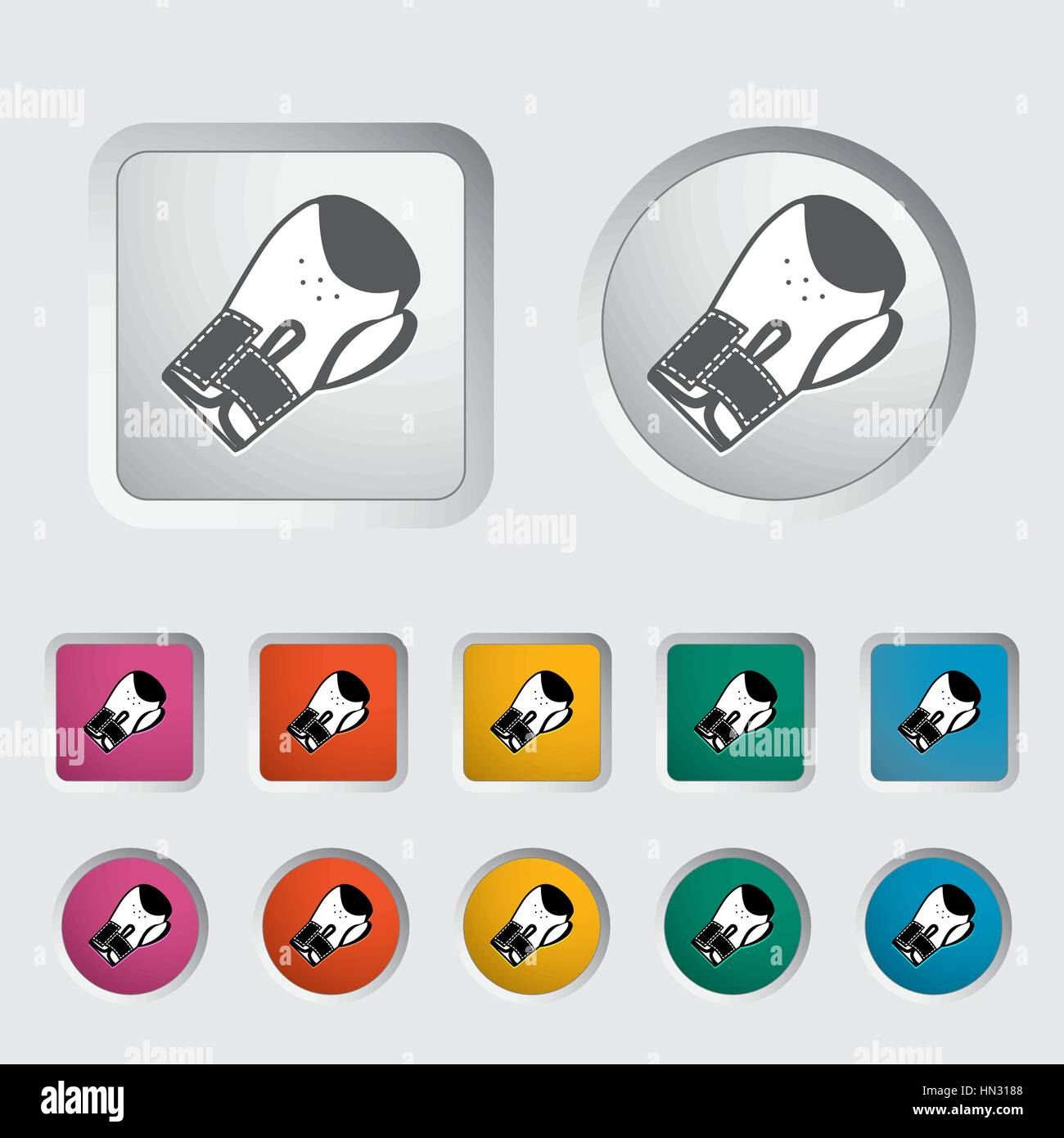 Icon boxing gloves. Vector illustration Stock Vector Image & Art - Alamy