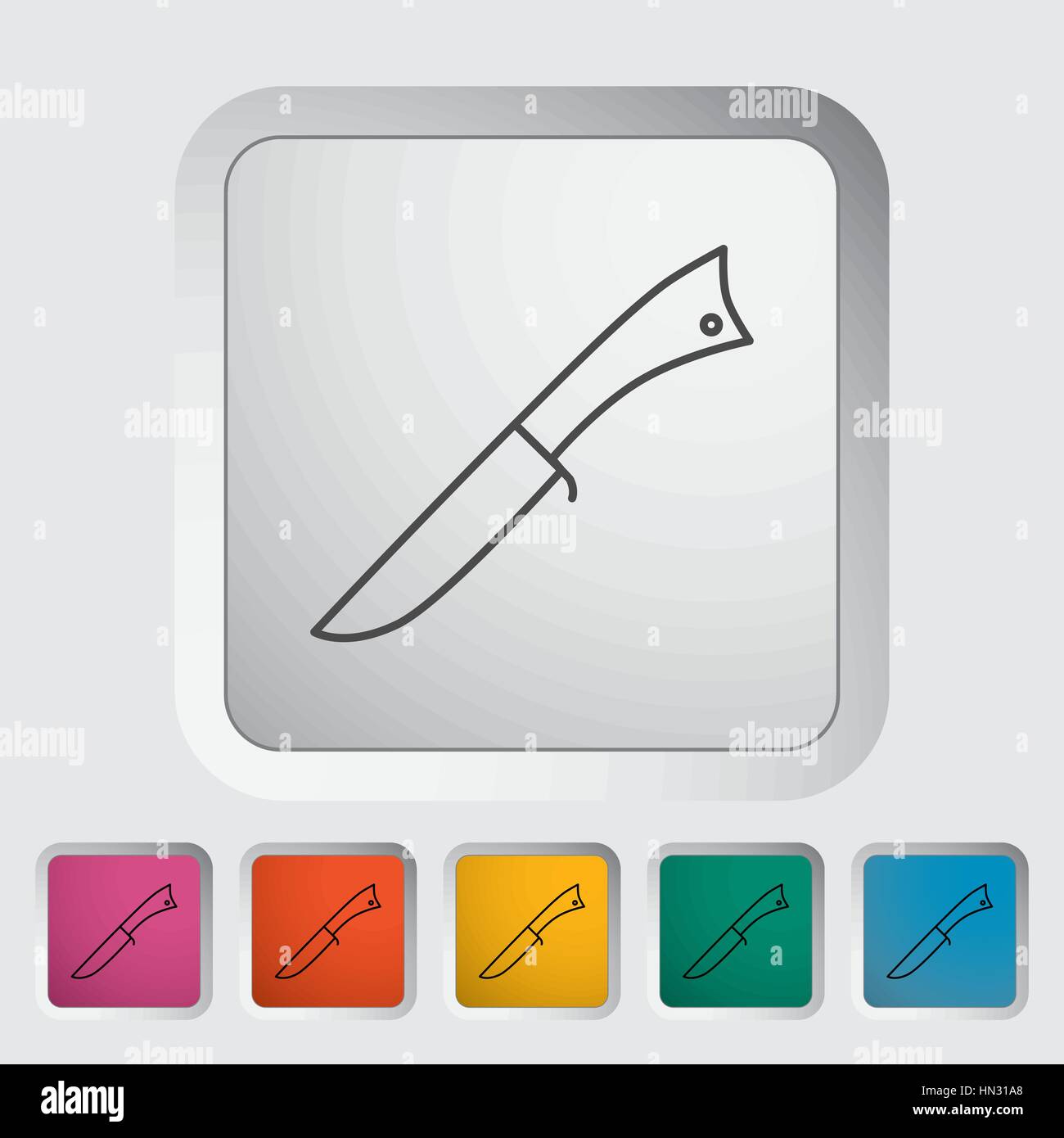 Knife. Single flat icon. Vector illustration Stock Vector Image & Art ...