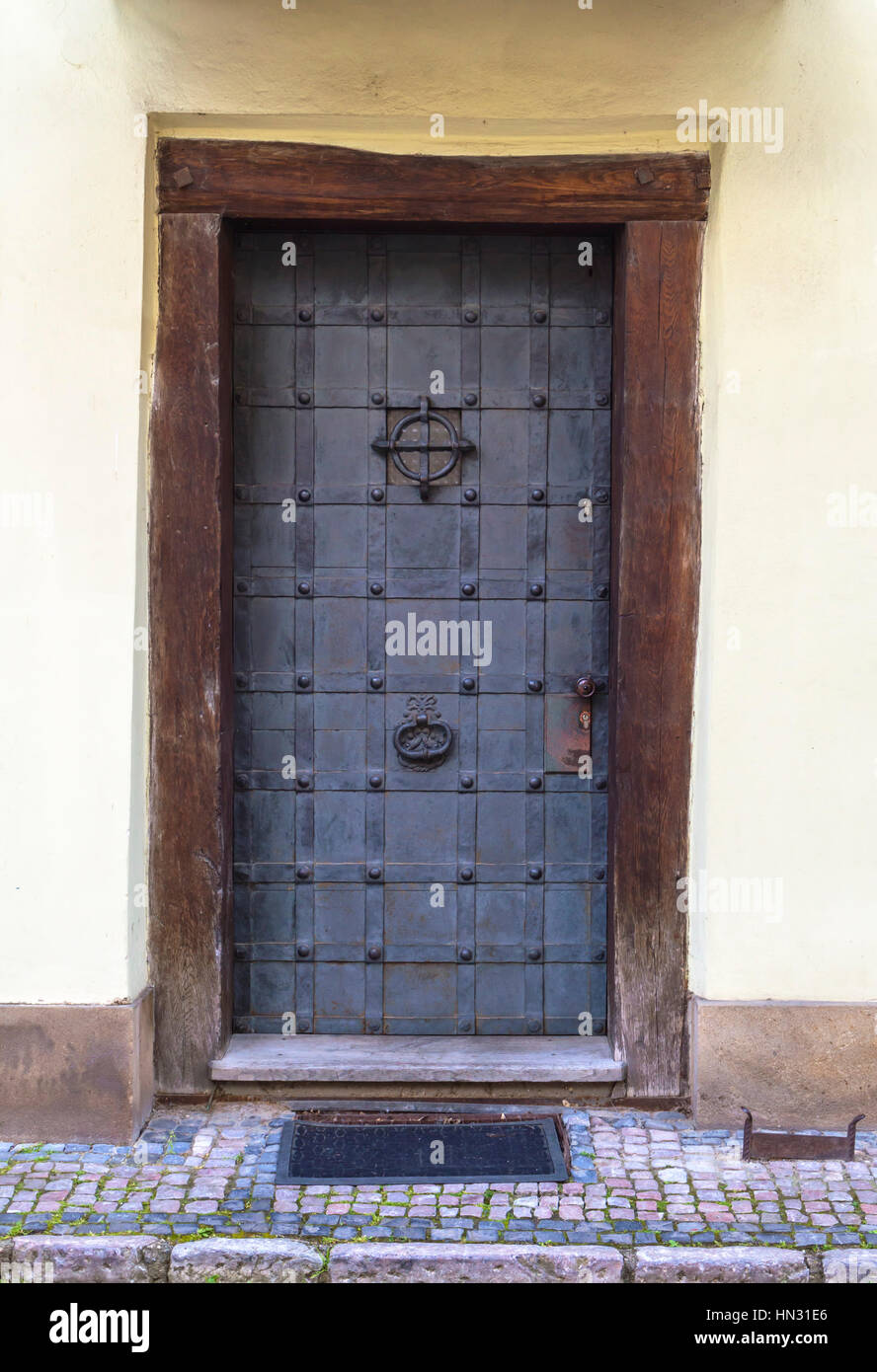 Very rusty old metal door Stock Photo Alamy