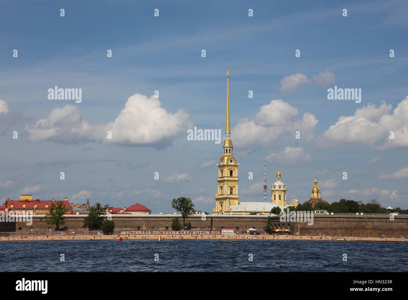 Saints Peter and Paul Cathedral, Saint Petersburg, Russia Stock Photo