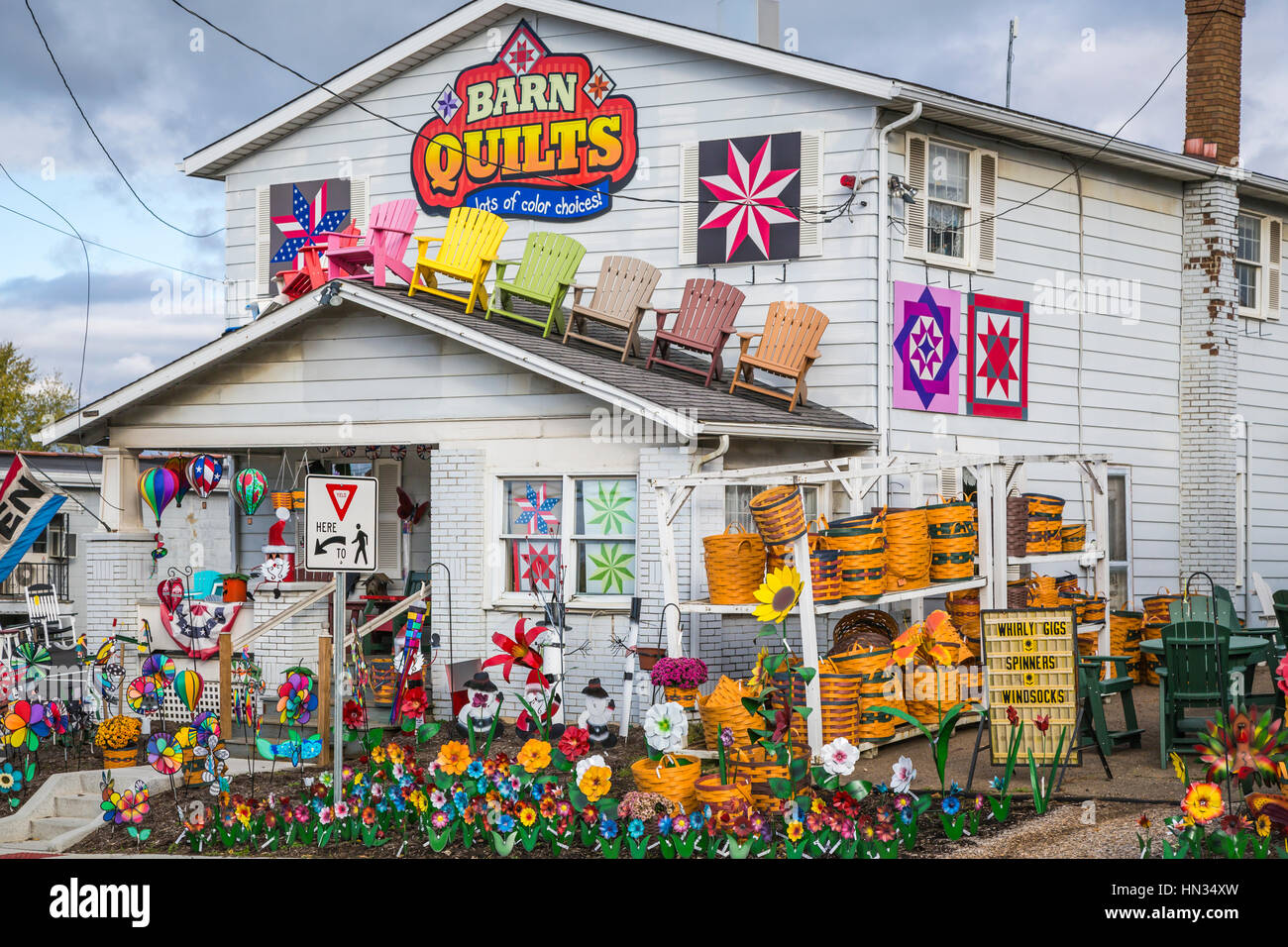 A retail shop, Barn Quilts in Berlin, Ohio, USA Stock Photo: 133450097 - Alamy