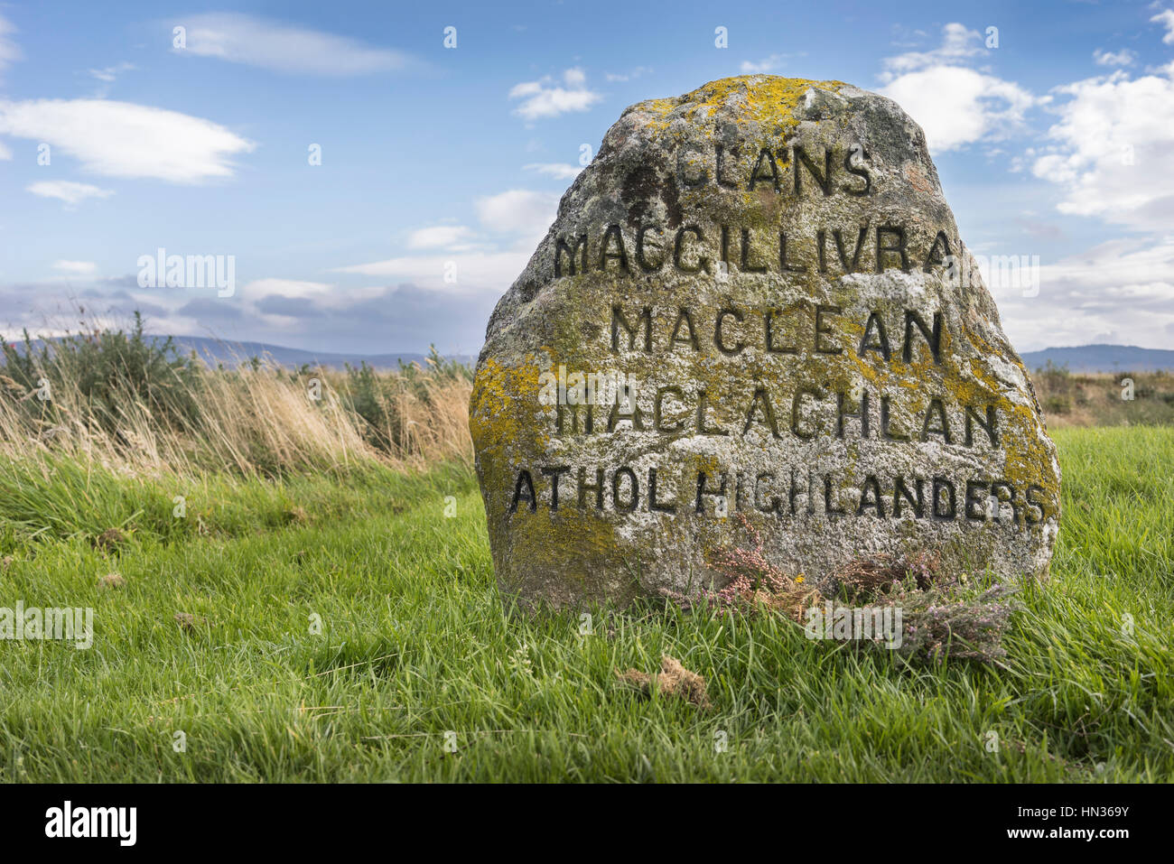 Clan Graves at Culloden Moor in Scotland Stock Photo Alamy