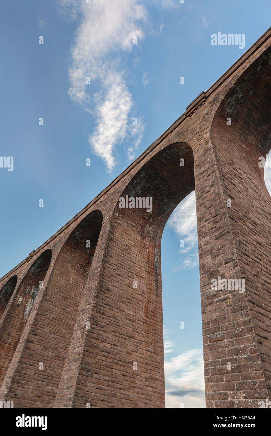 Culloden Viaduct in Invernessshire in Scotland. Stock Photo