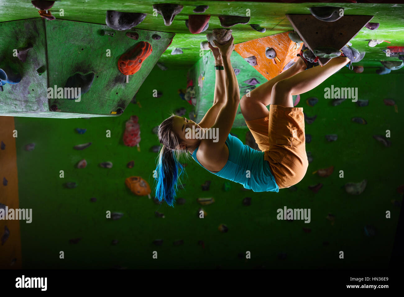 Indoor climbing girl hires stock photography and images Alamy