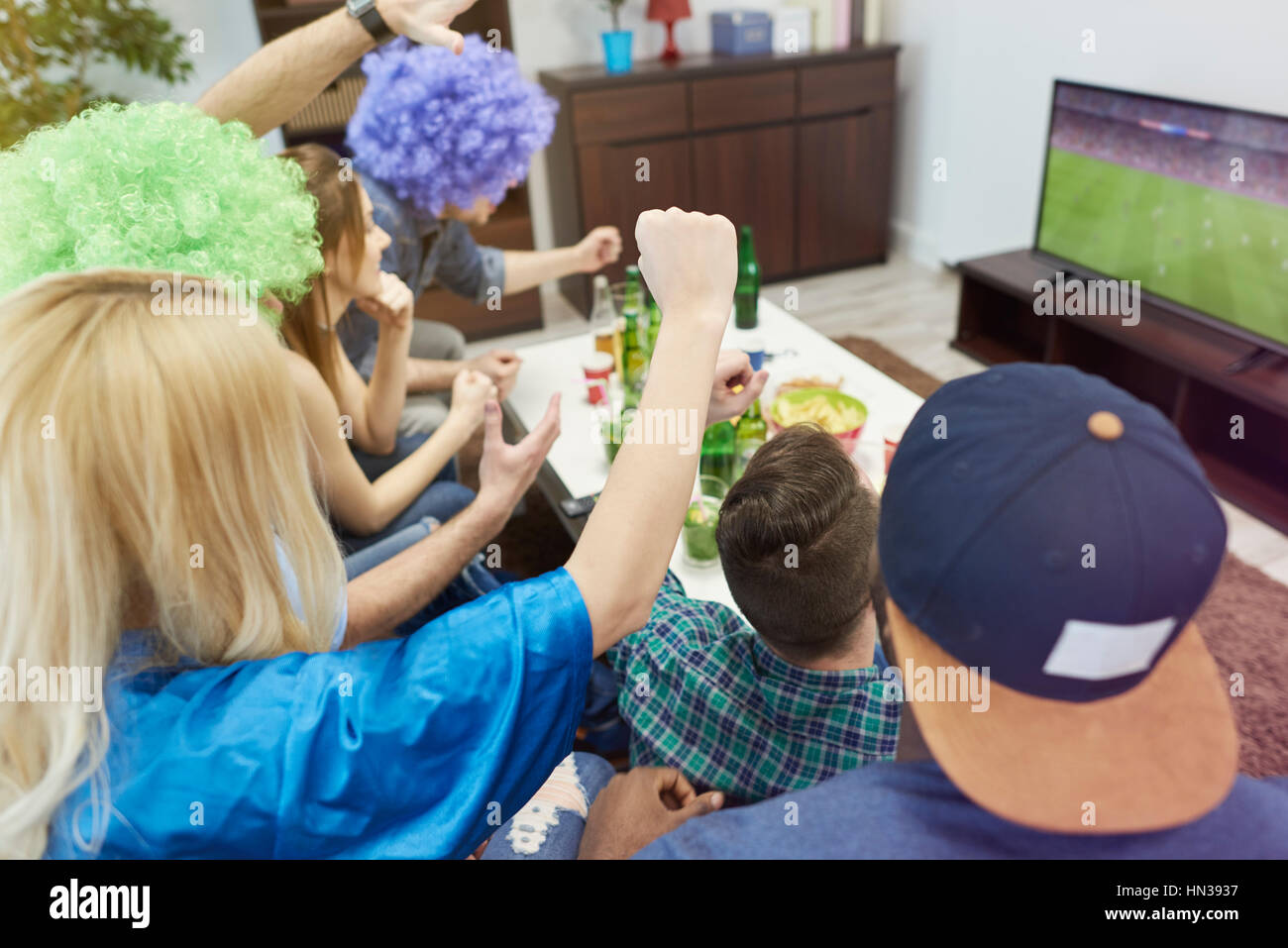 The biggest fans of soccer Stock Photo Alamy