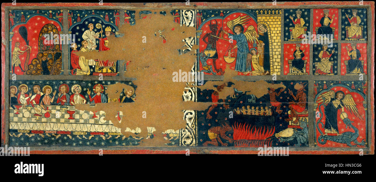 Master of Soriguerola - Panel of Saint Michael - Google Art Project Stock Photo