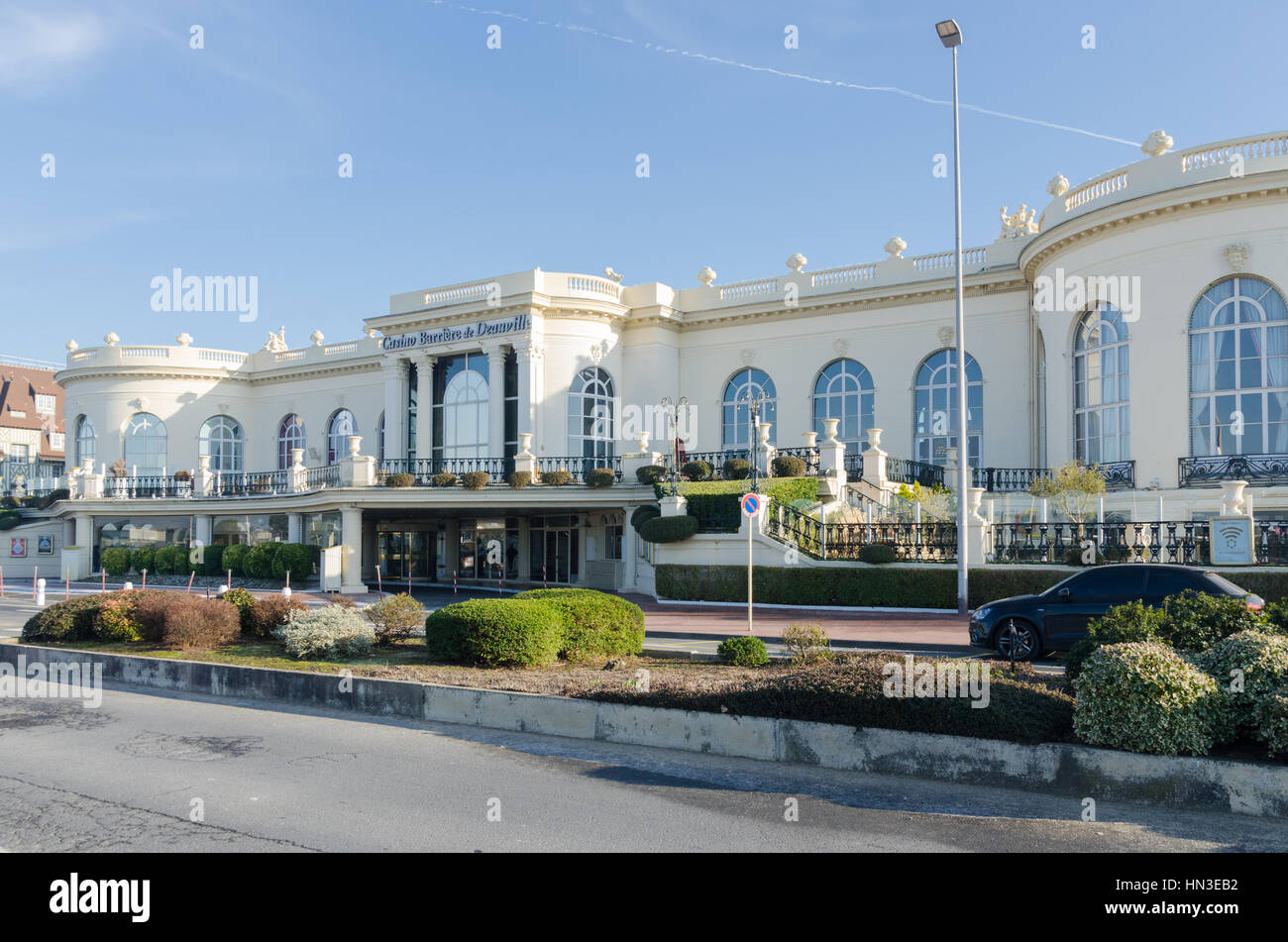 The Casino Barriere de Deauville in the smart Normandy town Stock Photo