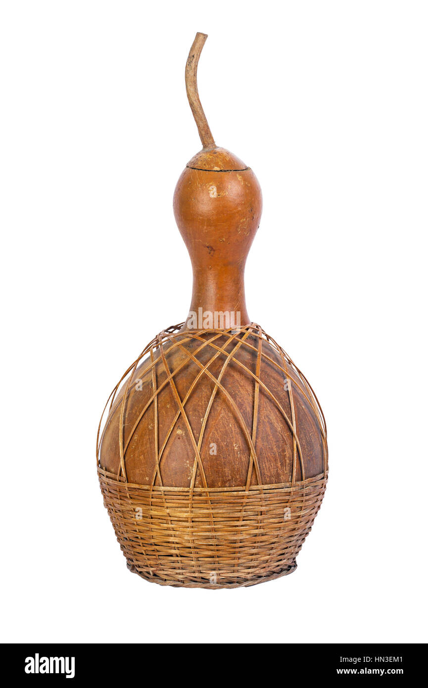 dried bottle gourd used for traditional canteen for drinking water with