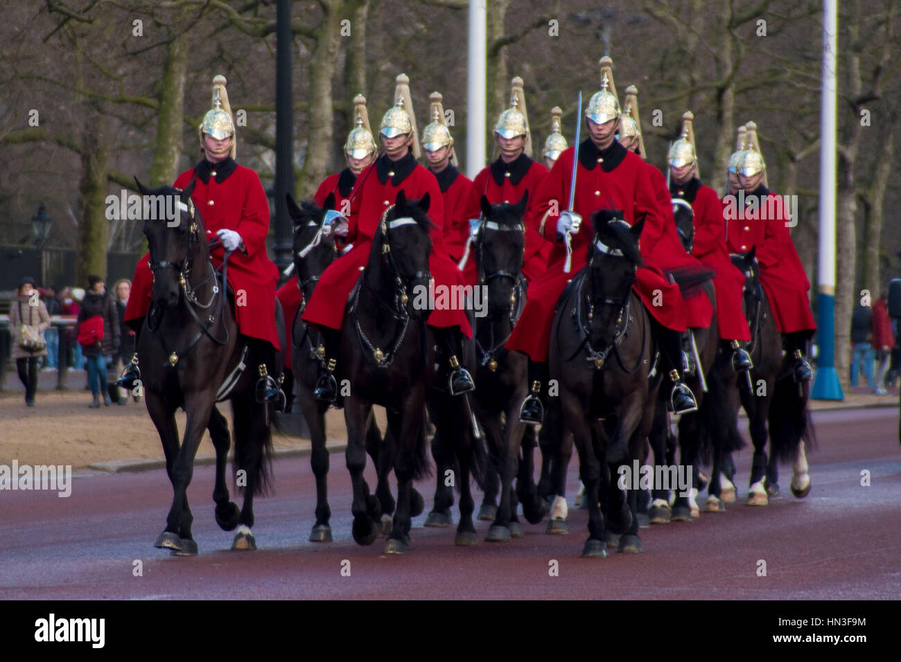London, UK. 07th Feb, 2017. General view of Buckingham Palace, the London residence and administrative headquarters of the reigning monarch of the United Kingdom. Several gardeners prepare the flowers outside The Palace, ready fhe bloom in spring. Credit: Alberto Pezzali/Pacific Press/Alamy Live News Stock Photo