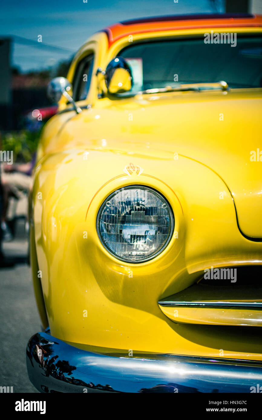Classic yellow roadster hi-res stock photography and images - Alamy