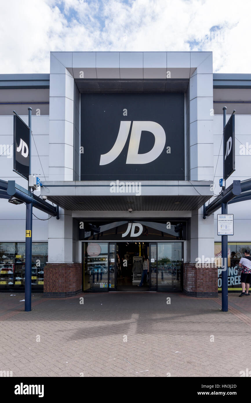 JD Sports Store in Horwich Bolton Stock Photo