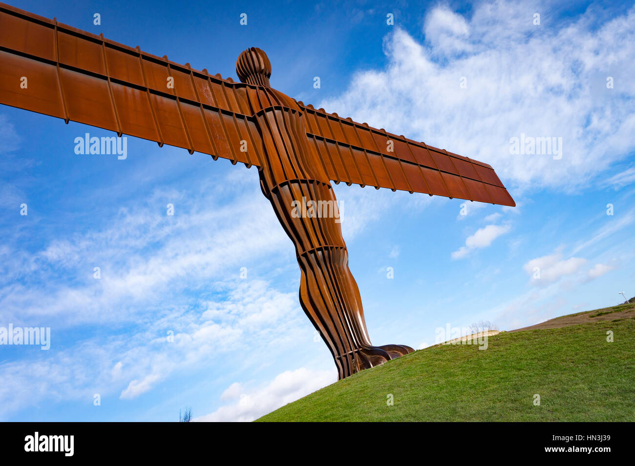 Anthony Gormleys Angel of the North Sculpture  in Gateshead Stock Photo