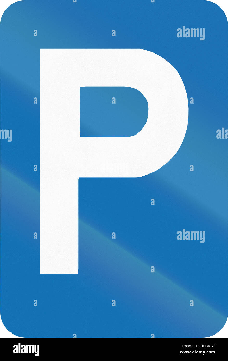 Belgian regulatory road sign parking place Stock Photo Alamy