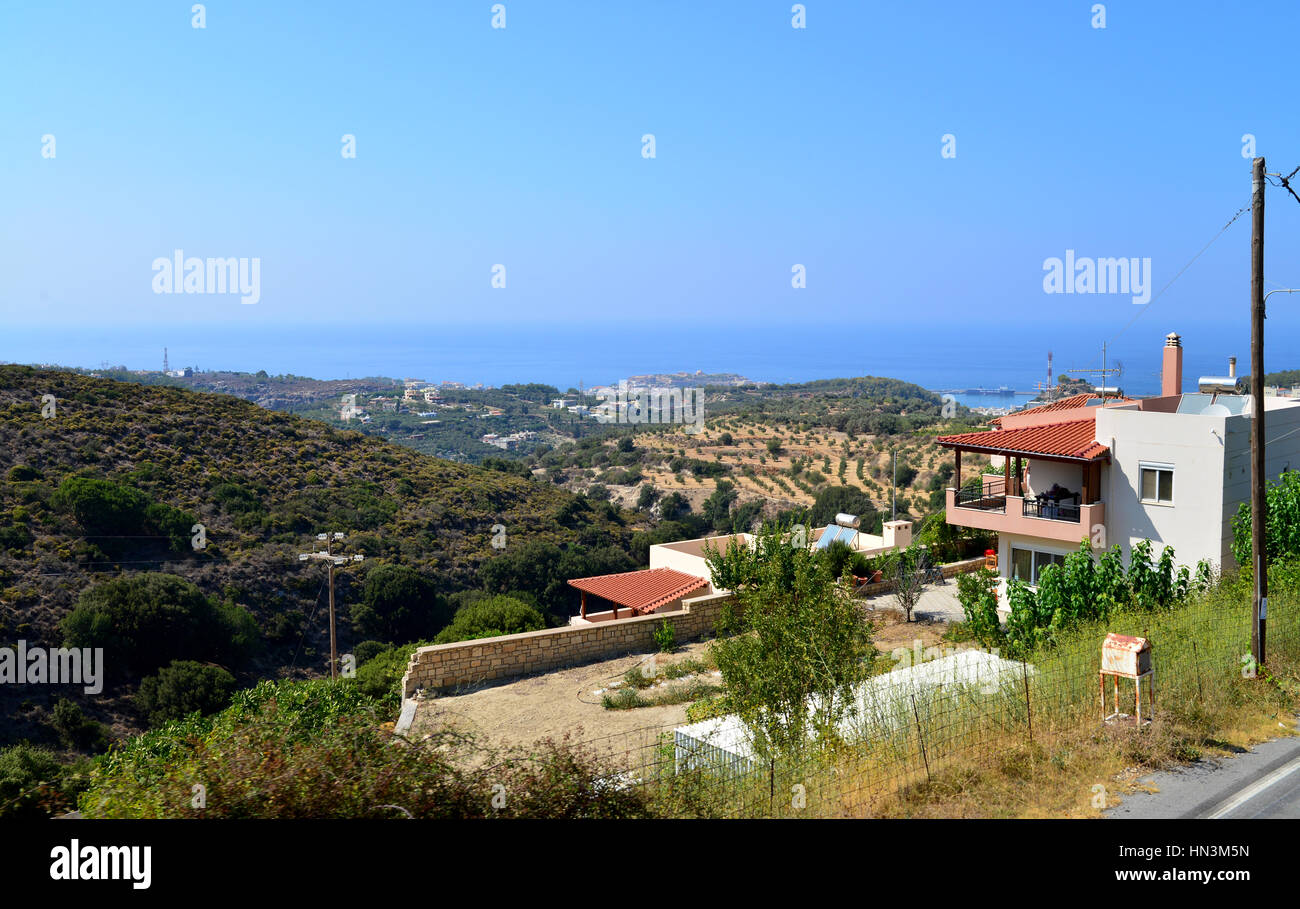 crete island greece Rethymno countryside rural nature landscape Stock ...