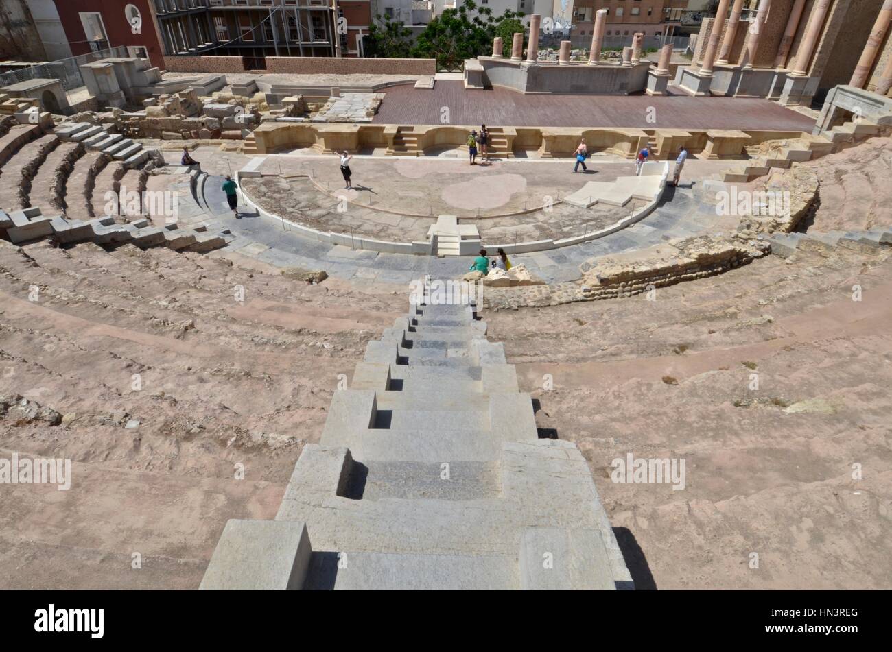 Roman theatre of Carthage in Cartagena, Spain Stock Photo Alamy