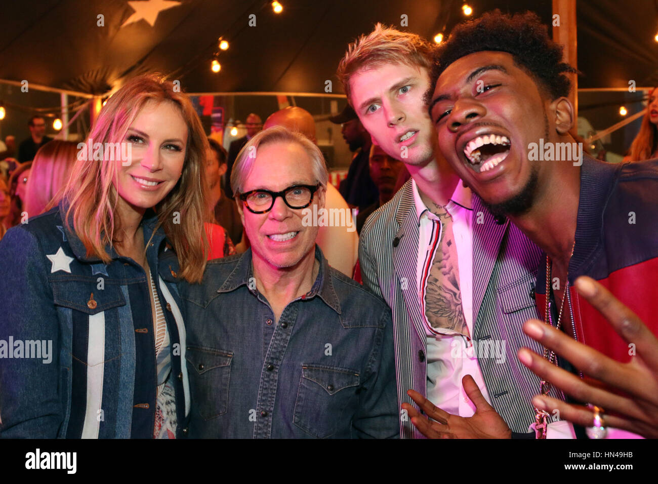 Venice Beach Ca 8th Feb 2017 Dee Hilfiger Tommy