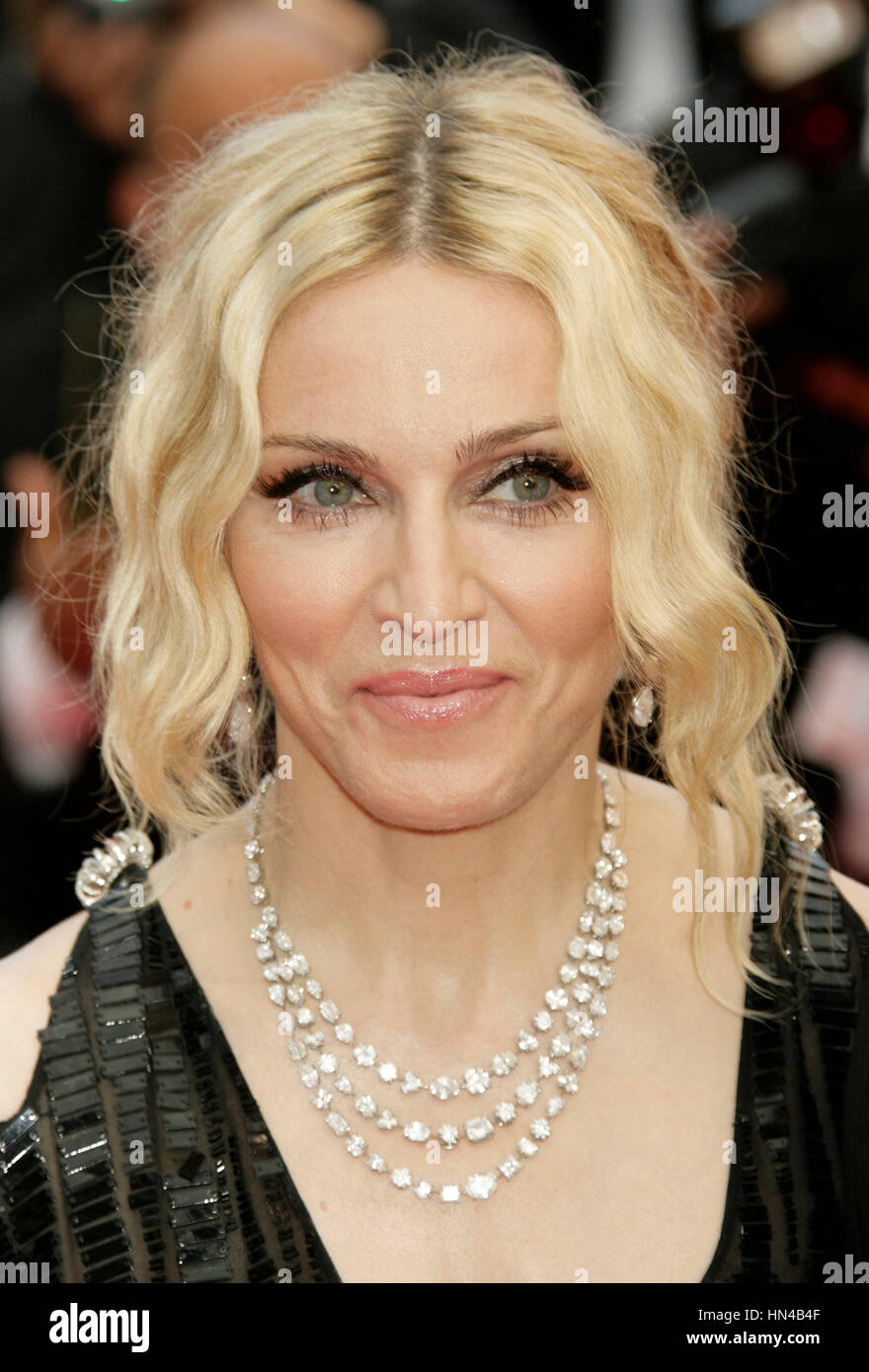 Madonna arrives at Palais des Festivals during the 61st International Cannes Film Festival on May 21, 2008 in Cannes, France. Photo by Francis Specker Stock Photo