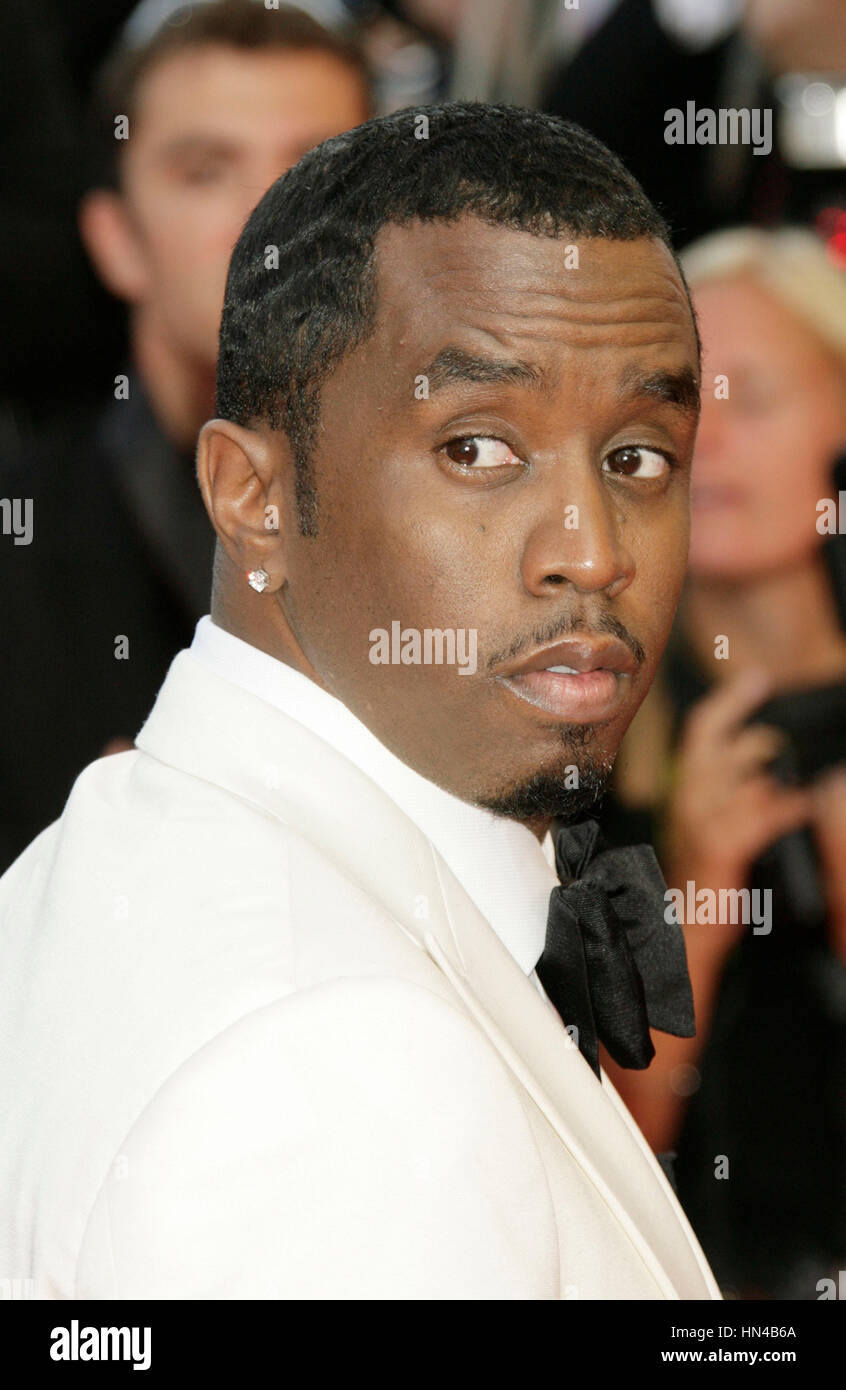 Sean P Diddy Combs arrives at Palais des Festivals for the premiere of