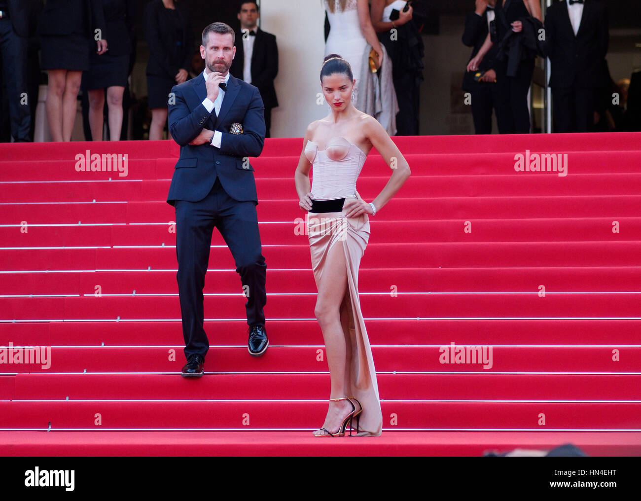 Adriana Lima arrives for the premiere of The Homesman at the Cannes