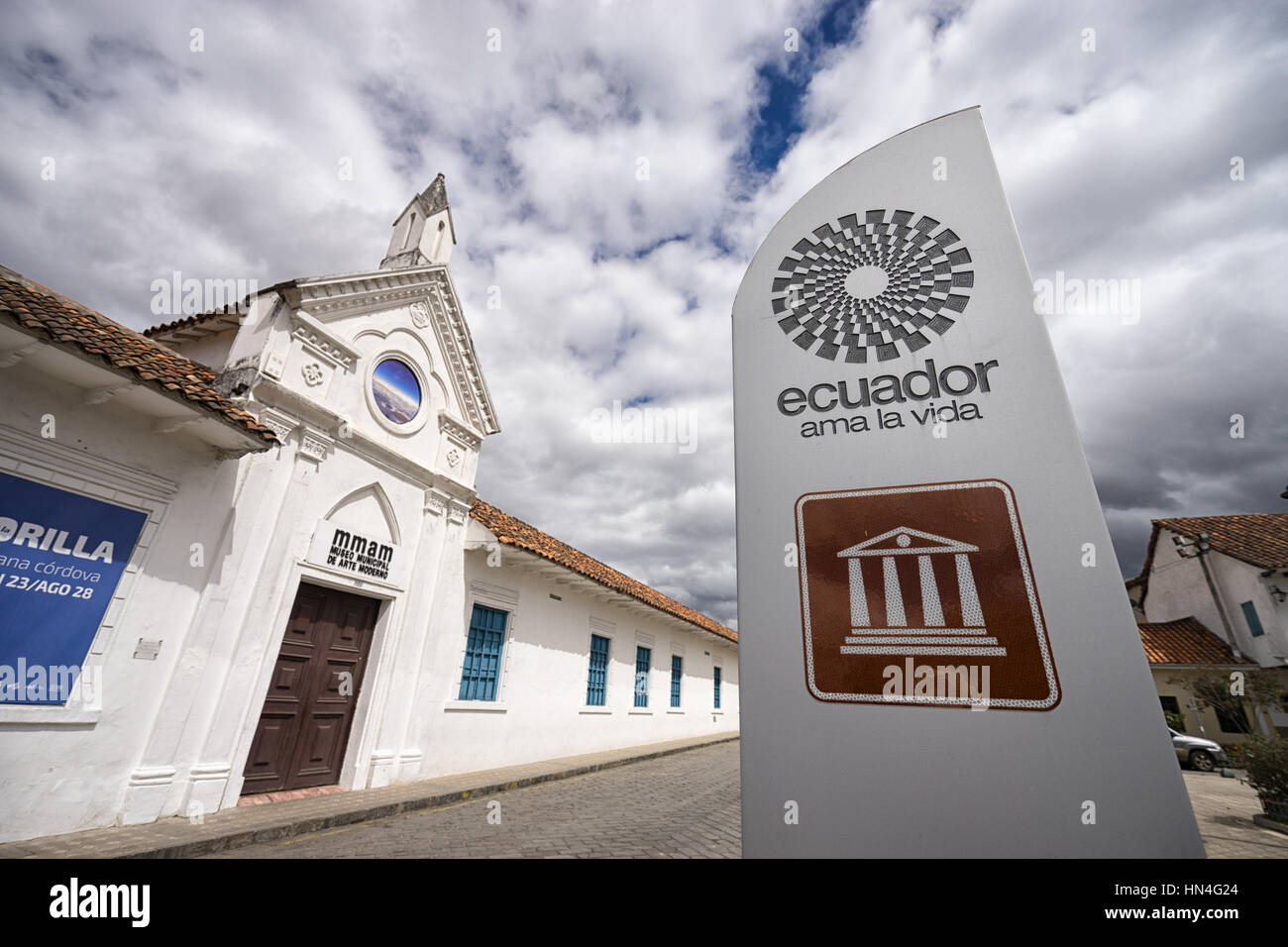 July 10, 2016 Cuenca, Ecuador: the museum of modern arts building Stock Photo