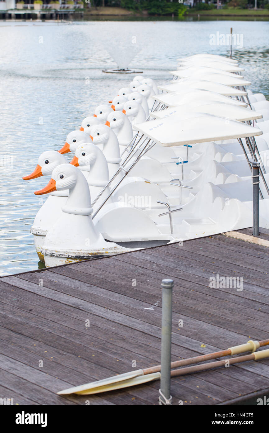 White pedal boat hi-res stock photography and images - Alamy