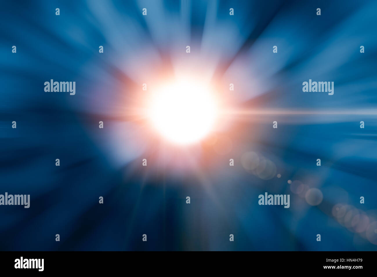 Way out move light hole flare, Acceleration super fast speed motion background for design. Stock Photo