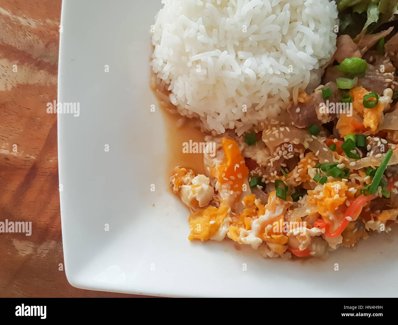 Kaow Close-up,Thai food style: