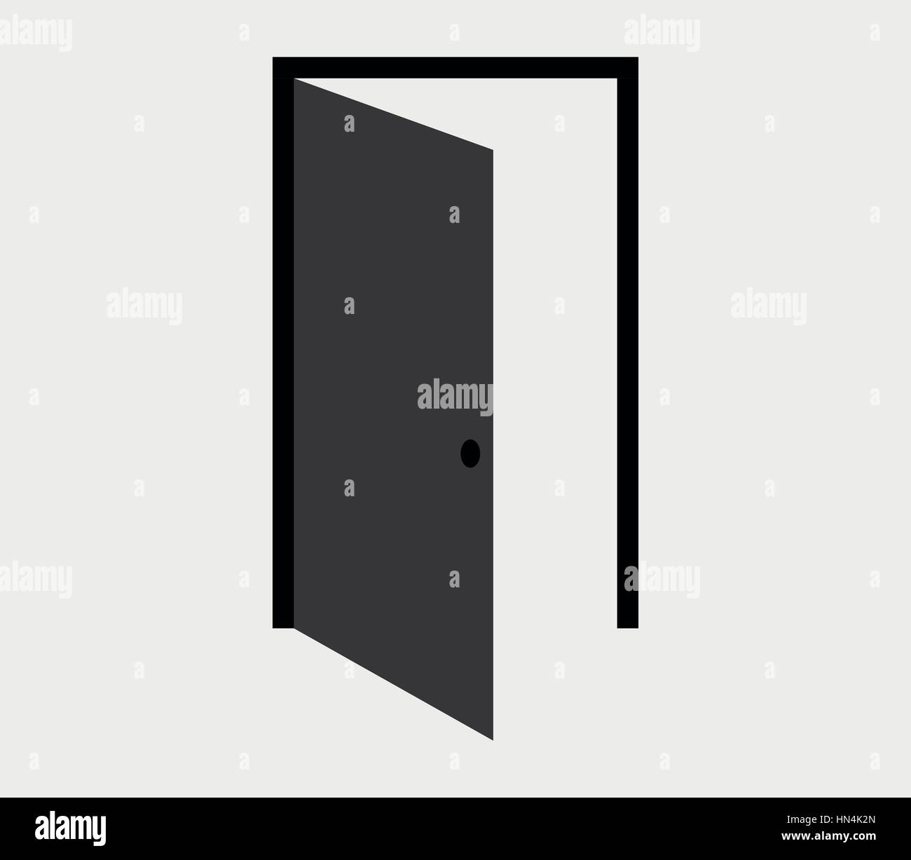 icon of the door illustrated in vector on white background Stock Vector ...