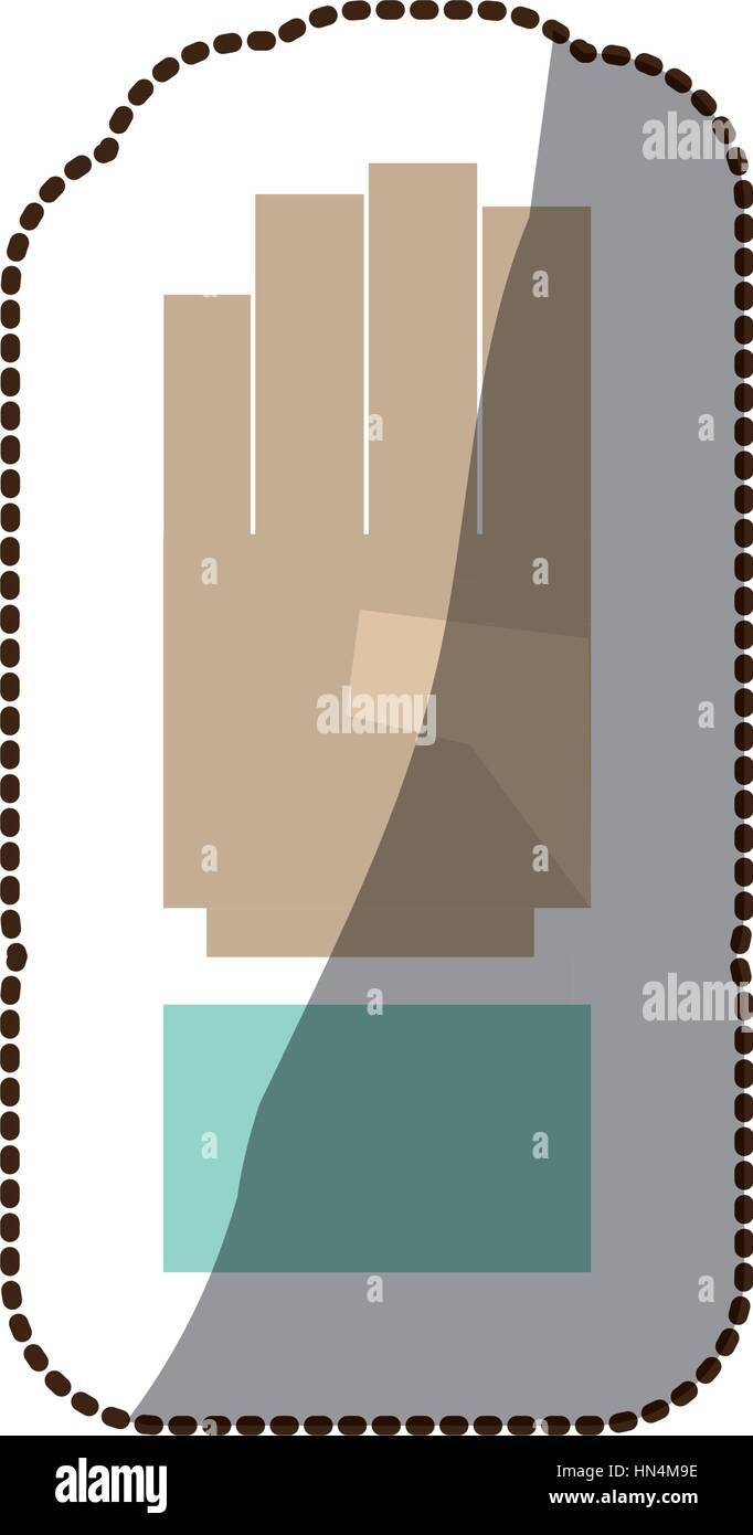 Hand gesture number four closeup Stock Vector Images - Alamy