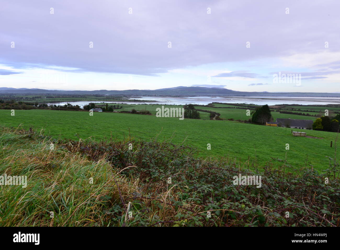 Hills overlooking the town of Dungarvan in an Easterly direction in